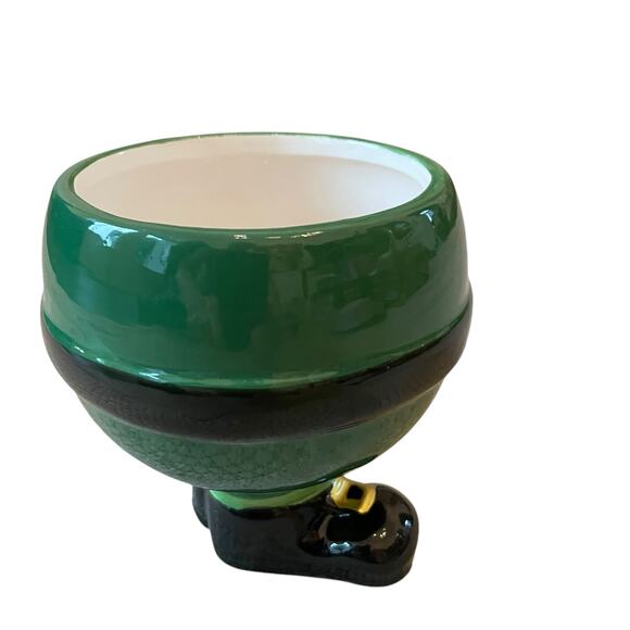 NEW Sheffield Home Hand Painted St Patrick's Leprechaun Mug 5in Green Ceramic - Picture 9 of 15